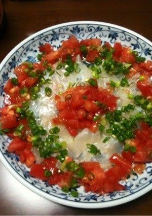 A picture of Japanese Flounder Carpaccio.