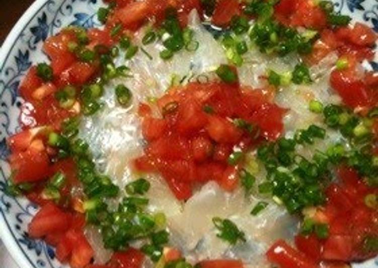 Japanese Flounder Carpaccio