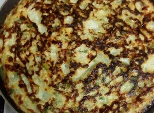 Una foto de Tortilla de zapallitos para empezar el 2018 bien light