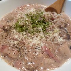 A picture of Macrobiotic Soy Milk Risotto with Rolled Barley and Mixed Grains.