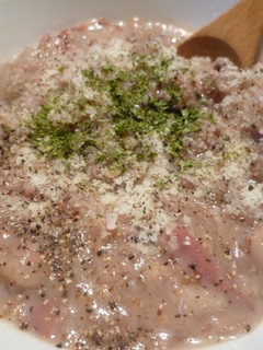 A picture of Macrobiotic Soy Milk Risotto with Rolled Barley and Mixed Grains.