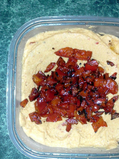 A picture of Homemade Hummus.