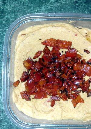 A picture of Homemade Hummus.