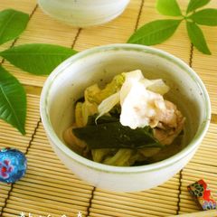 A picture of My Grandma's Signature Dish- Steam-Simmered Pork Belly and Chinese Cabbage *.