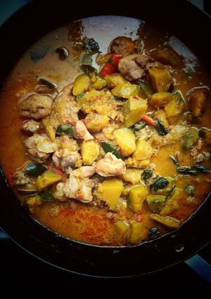 รูปของ แกงไก่ใส่ฟักทอง