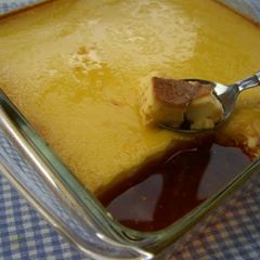 A picture of Made in a Frying Pan My Recipe for Custard Pudding.