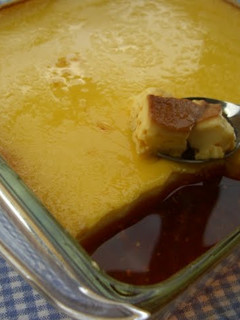 A picture of Made in a Frying Pan My Recipe for Custard Pudding.