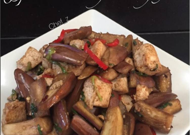 Eggplant and tofu stir fry