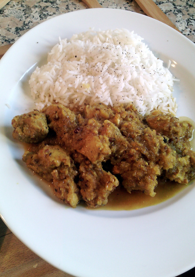 A picture of Pork curry.