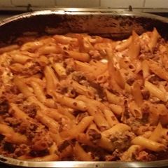 A picture of Maltese baked macaroni.