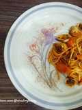 Spaghetti mussels marinara sauce