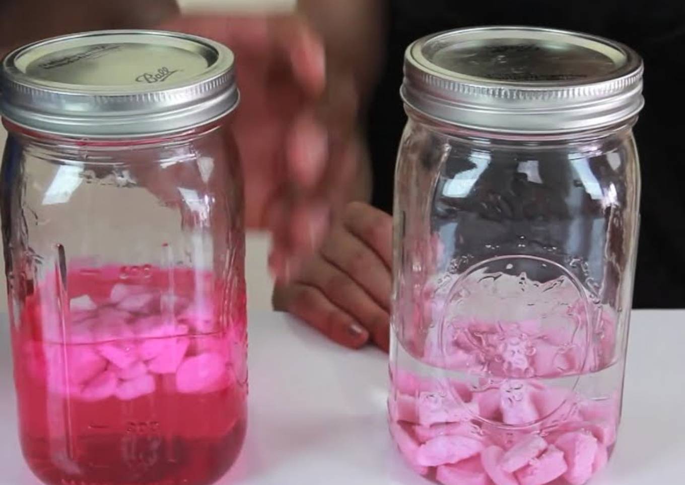Pink bubble gum vodka