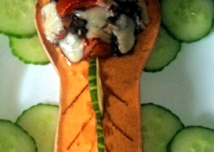 Recipe of Super Quick Homemade Sig/ari Roasted butternut squash filled with garlic mushrooms ,tomato and melted Manchego cheese