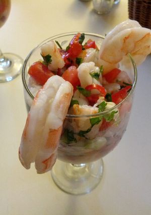 A picture of My Shrimp Ceviche.