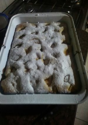 Una foto de Torta de durazno