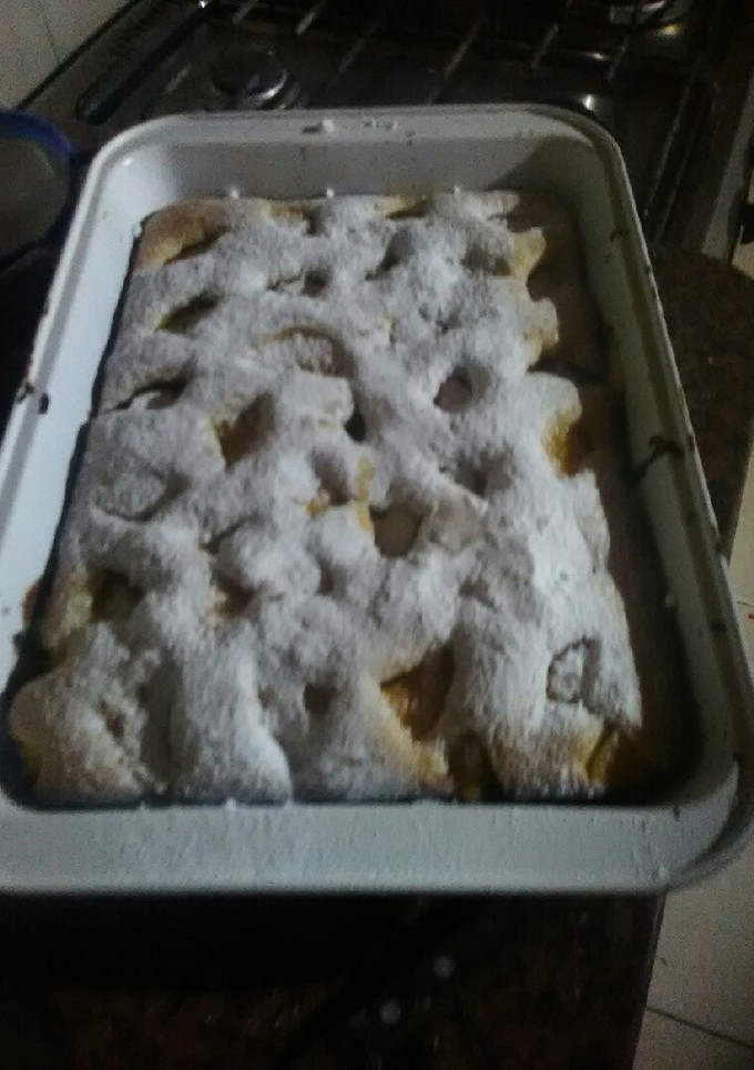 Una foto de Torta de durazno