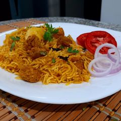 A picture of One-pot Soya Biryani.