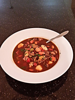 A picture of Beef Vegetable Soup.