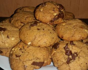 Update, Making Recipe Crunchy Peanut Butter and Chocolate Cookies Savory Delicious