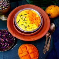 A picture of Aamrkhand / Mango Shrikhand.