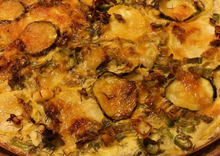 How to Make Homemade Crustless zucchini quiche