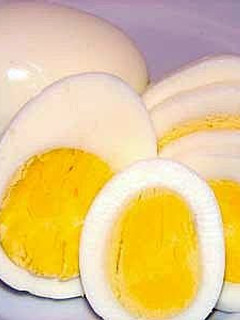 A picture of Hard Boiled Eggs On Gas Stove.