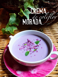 Foto principal de Crema de coliflor morada