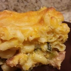 A picture of Macaroni and Cheese.