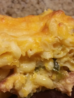 A picture of Macaroni and Cheese.