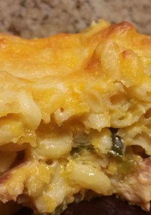 A picture of Macaroni and Cheese.