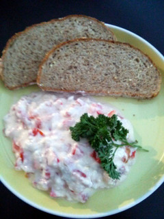 A picture of sandra's crab salad.