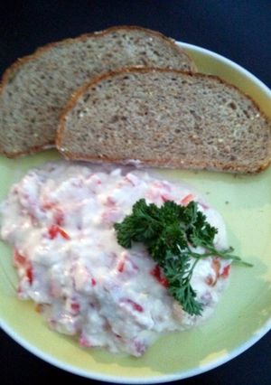 A picture of sandra's crab salad.