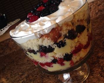 Fresh, Serving Recipe Very Berry Trifle Delicious and Healthy