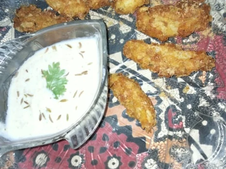 Easy Steps to Make Potato wedges with lays chips coating which Delicious