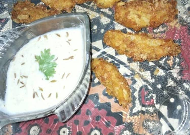 Recipe of Favorite Potato wedges with lays chips coating