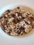 Risotto ai funghi champignons e radicchio