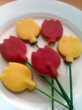 Vickys Easter Tulip Cookie Pops, GF DF EF SF NF