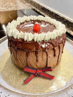 Una foto de Tarta de queso con chocolate “sin gluten”