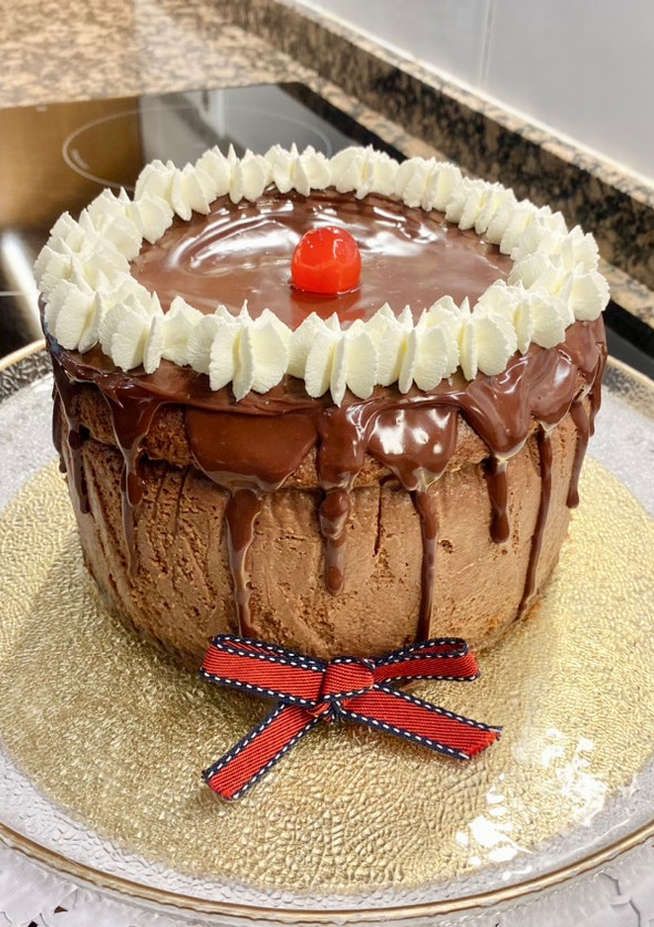 Una foto de Tarta de queso con chocolate “sin gluten”