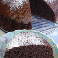 A picture of Easy No-Oil Added Okara Chocolate Cake.