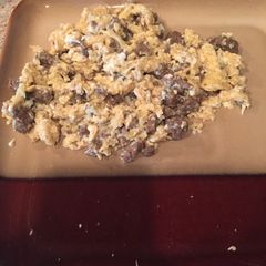 A picture of Scrambled Eggs With Venison.
