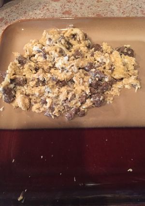 A picture of Scrambled Eggs With Venison.