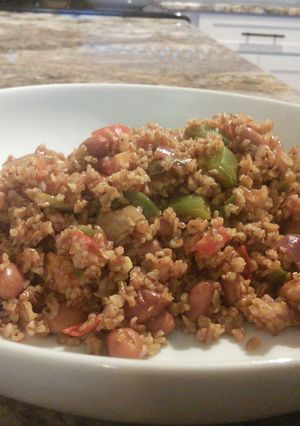 A picture of Vegetarian Spanish Bulgar.