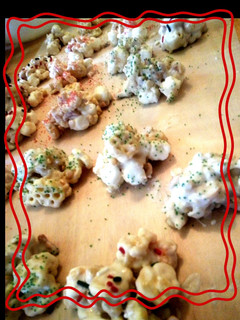 A picture of almond bark candy.