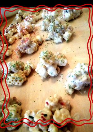 A picture of almond bark candy.