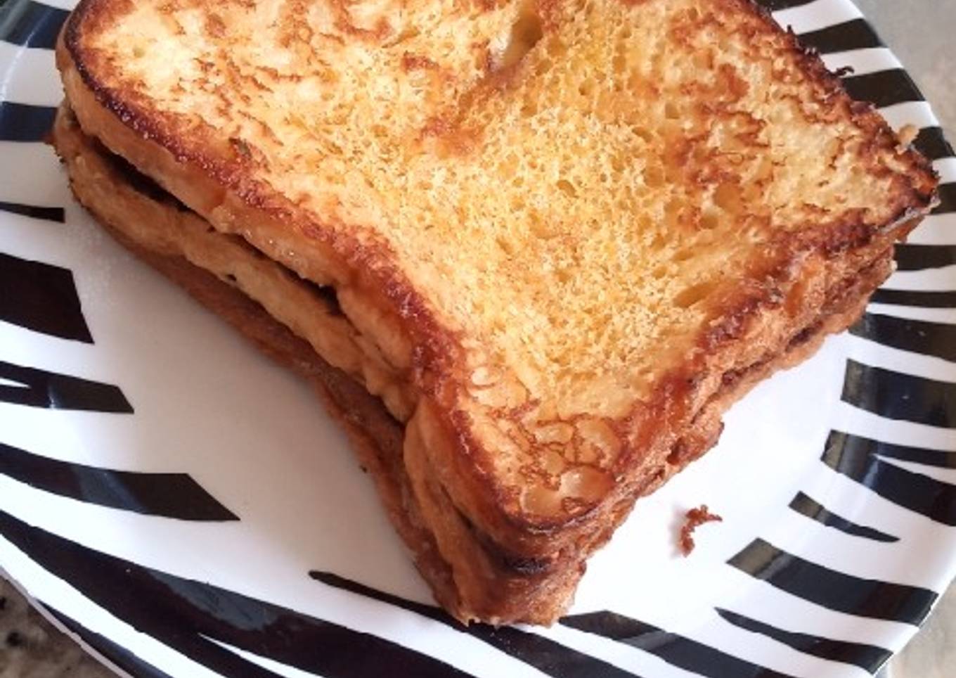 Eggless french toast