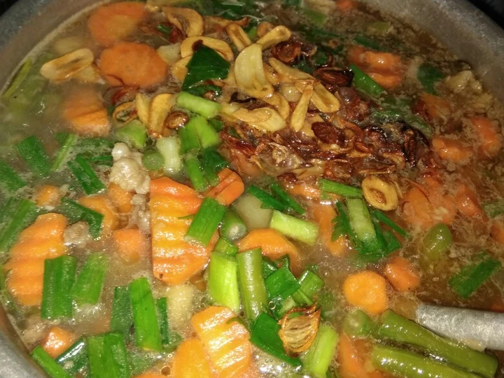 Langkah Gampang Menyiapkan Resep Sayur sop + daging sapi Anti Ribet, Bisa Manjain Lidah