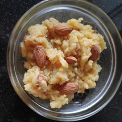 Moong dal halwa A picture of Moong dal halwa.