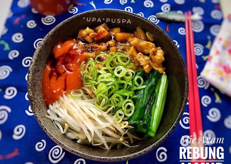 9 Resep: Niiyama Mie Ayam Rebung Jamur full of veg&#39;s Anti Ribet!
