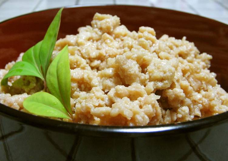 Recipe of Award-winning Chicken Soboro Passed Down from Mother to Daughter